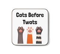Cats Before Twts Mug Coaster Gift for Cat Owner (Coaster)