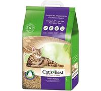 Cat's Best Smart Pellets 100% Vegetable Cat Litter, Innovative Clumping Litter for Cats Made from Non-stick Active Wood Fibres - Stops Carrying Out 10kg/20L