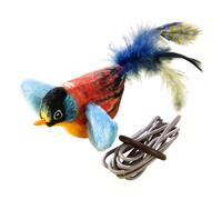 Cats Bird Toy, Electric Simulated Chirripping Bird, Rechargeable Automatic Bird Toy, Portable Flutter Sparrow, Interactive Fluttering Animal for Indoor Cats