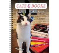 Cats & Books 12-Month 2025 Planner Calendar