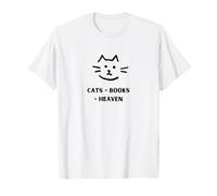 Cats + Books = Heaven T-Shirt