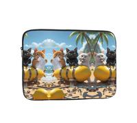Cats Build a Lemon 13 inch Print Laptop Case, Business/Office Commuter Laptop Case