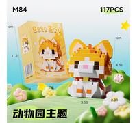 Cats Building Block Set, 4 Pcs Cats Building Block Mini Bricks Toy Animals Bricks Blocks Collection Creativity Toy Brick DIY Blocks Home Decor Ornament Gifts for Adults Teens Children