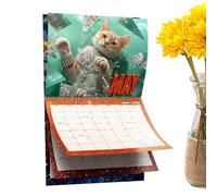 Cats Calendar - 11 Inch Wall Planner | Cute Paper Organizer, 12 Month Calendar 2026 With Funny Cats With Pictures For Room Study D
