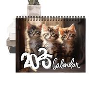 Cats Calendar, Cute Kitten Monthly Wall Calendar, Cute Kittens Calendar 2025, Square Wall Calendar 2025, Funny Wall Calendar 2025 Adorable Cat Calendar for Living Room, Study, Bedroom