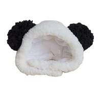 Cats Cap Pet Hat with Ears Cute Panda Shape Soft Comfortable Bear Costume Accessories Animal-Safe Materials Pet Costume Hat Hats for Cats Only Anime Bear Kitten Dog Neck Ear Warmer