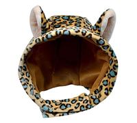 Cats Caps Pet Hat with Ears Cute Animal Shape Soft Comfortable Costume Accessories Animal-Safe Plush Materials Pet Costume Hat Cats Hats for Cats Only Anime Kitten Dogs Neck Ear Warmer for Small Large