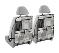 Cats Cartoon Carseat Protector Organizer Kids Car Back Seat Organizer Tablet Holder Kid Kick Mat Behind The Seat