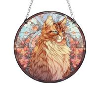 Cats Cat Ornament, Memorial Wall Ornament | Acrylic Dream Catcher for Pet Loss, Cat Ornament, Light Dream Catcher for Cat Lovers, Christmas