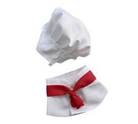 Cats Chefs Hat Suit Polyester Pet Clothing Pet Culinary Costume Charm Apparel Suitable For Cats And Small Dogs Animal Cooking Costume