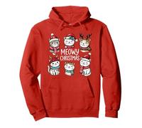 Cats Christmas/Cute Kawaii Holiday Pullover Hoodie