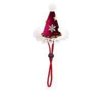 Cats Christmas Headwear Hat For Pet Holiday Decorations Reindeer Snowflakes Santa Christmas Dog Headwear Photo Props Festive Dog Hat