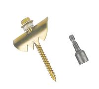 Cats Claw Fasteners 2 Inch for Softwoods,50Pcs Stainless Steel Fence Staple with Hex Socket,Reusable Fence Staples for Wire Mesh and Woven Fencing