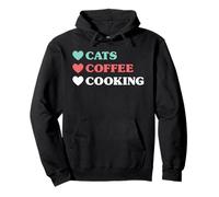 Cats Coffee Cooking Pullover Hoodie
