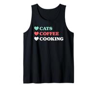 Cats Coffee Cooking Tank Top