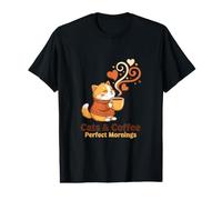 Cats Coffee Cozy Morning Aesthetic Lovers Design Value Graphic T-Shirt