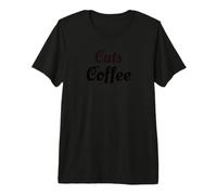 Cats Coffee Crossword Design Premium T-Shirt