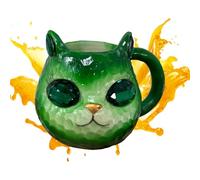 Cats Coffee Mug, Cat Mineral Crystal Coffees Mugs Tea Cup, Handmade Resin Geode Design, Animal Drinkware Gift for Women, Men, and Cat Lovers Home Decor, Beverage Use