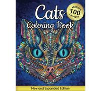 Cats Coloring Book: New and Expanded Edition, 100 Unique Designs