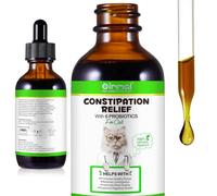 Cats Constipation Relief Supplements Liquid Drops With 6 Probiotics Support Digestive Health & Gut Health,Improve Immunity,60ml Grilled Chicken Flavor