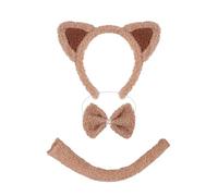 Cats Costumes Ears Headband Tail Bowtie Animal Fancy Costume Kits Halloween Cosplay Party Accessories For Kids Costume