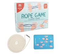 Cats Cradles String Elastic Finger Hand Cotton Rope String Toy with 10 Instruction Cards, Traditional Educational Cat Cradles Game for Kids & Adults Sound Healings Spinning Drum Panda Drum
