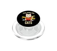Cats Crime Detective Novel Reader Reading Thriller PopSockets PopGrip for MagSafe