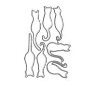 Cats Cutting Dies Carbon Steel Die Cut Metal Embossing Templates Decorative Embossing Paper Die Cut for Card Making Metal Cutting
