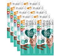Cats Delight Tasty Sticks 6pk x Pack of 5 - Duck - Give Your Beloved Pet Cat a Delightful Pack of Treats - Made With 75% Meat. Kitten Friendly