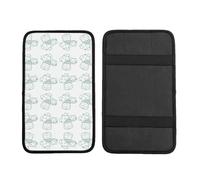 Cats & Dogs Universal Car Armrest Cover – Durable Waterproof & Non-Slip Center Console Pad With Full-Print Design, Fits Most Suvs And Compact Vehicles