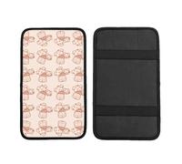 Cats & Dogs Universal Car Armrest Cover – Durable Waterproof & Non-Slip Center Console Pad With Full-Print Design, Fits Most Suvs And Compact Vehicles