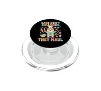 Cats Dont Measure They Maul Funny Chef Cat Baking PopSockets PopGrip for MagSafe