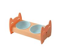 Cats Double Bowl Food Water Feeder Elevated Pet Bowls Raised Dish Feeding Station With Stand For Cats Or Smal Dogs
