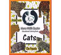 Cats: Educational Coloring Book