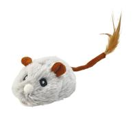 Cats Electric Mice, Interactive Cat Toys Mouses Moving Cat Toys, USB Rechargeable Plush with Soft Rubber Tire, Feline Playthings with Squeaking Rattling Critter, Engaging Pet Catcher Gadget
