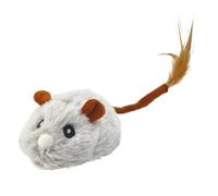 Cats Electronic Mice Toy - Soft Rubber Tire Moving Mice USB Charging - Interactive Pet Supplies, Electronic Squeaky Animal Toys with Rotatable Wheel for Indoor Outdoor