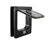 Cats Entry And Exit Controllable Directional Door Creative Multifunctional Opening Pet Supplies For Indoor Outdoor Door(Black,M)