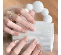 Cats Eye Artificial Nails Short Square Press On Nails With Bows Full Covers Acrylic False Nails For Social Gatherings