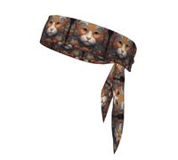Cat's Eye Close-up Fitness Sports Headband, Unisex Sports Sweat-Absorbing Headband, Accessories for Tennis, Jogging, Playing Ball and Yoga