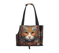 Cat's Eye Close-up Printed pet Shoulder Bag - Foldable Design, Small cat and Dog Travel Bag