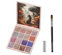 Cats Eye Palette - 16 Shades Solid Gel Nail Color, Magnetic Art Set With Glitter Effects, Stylish Shine Polish Kit | Professional Design For Women Salon Home Creative Travel Nail Use