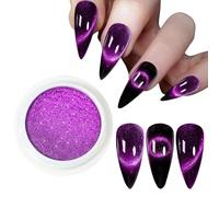 Cats Eye Powder Nails Powder 9D Cats Eye Effect Mirrored Effect Pigment Nails Art Decorations For Woman