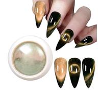 Cats Eye Powder Nails Powder 9D Cats Eye Effect Mirrored Effect Pigment Nails Art Decorations for Woman