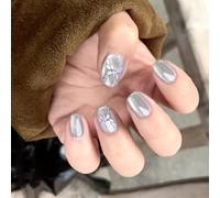 Cats Eye Press On Nails Designs Square Acrylic Fake Reusable Stick On For DIYS Art Manicure Decoration Glues On Nail
