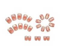 Cats Eye Press On Nails Glitters Square Acrylic Fake Reusable Stick On For Art Manicure Decorations Stick On Nail