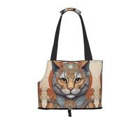 Cat's Eye Printed pet Shoulder Bag - Foldable Design, Small cat and Dog Travel Bag