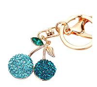 Cat's Eye Stone Pineapple Keychain, Chinese Auspicious Symbols Keychain,with Fu Character, Wealth God & Jade Ruyi,Great for Gift Giving