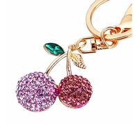 Cat's Eye Stone Pineapple Keychain, Chinese Auspicious Symbols Keychain,with Fu Character, Wealth God & Jade Ruyi,Great for Gift Giving