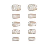 Cats Eyes Press On Nails Floral Square Acrylic Fake Reusable Stick For DIYS Art Manicure Decoration Glues Nail