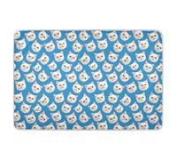 Cats Face Blue Extra Large Resuable Changing Pad Covers Highly Absorbent Flat Crib Pads Cute Cool Cradle Mattress for Infant Baby 52" L x 34" W